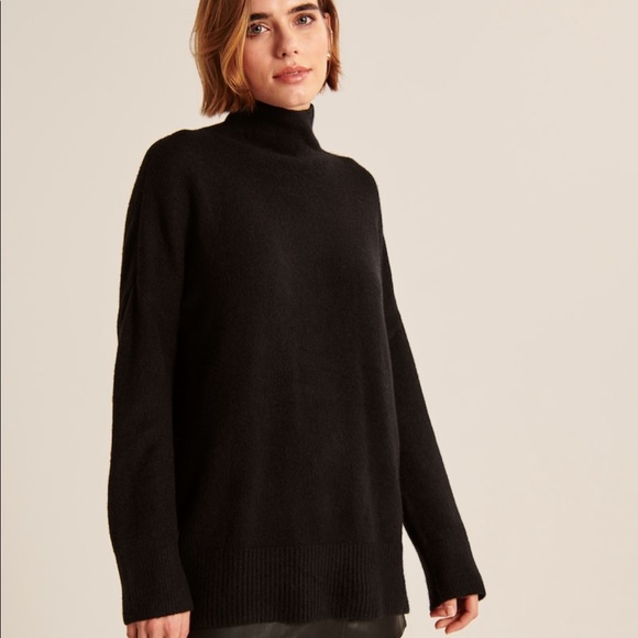 Abercrombie oversized leggings-friendly turtleneck sweater - Picture 3 of 4